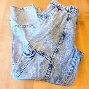 VINTAGE JEANS STONEWASH STRANGER THINGS STYLE 1980S Bugle Boy multi pocket mens